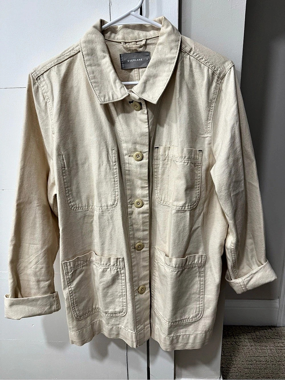 Everlane The Denim Chore Jacket Utility Cream XL